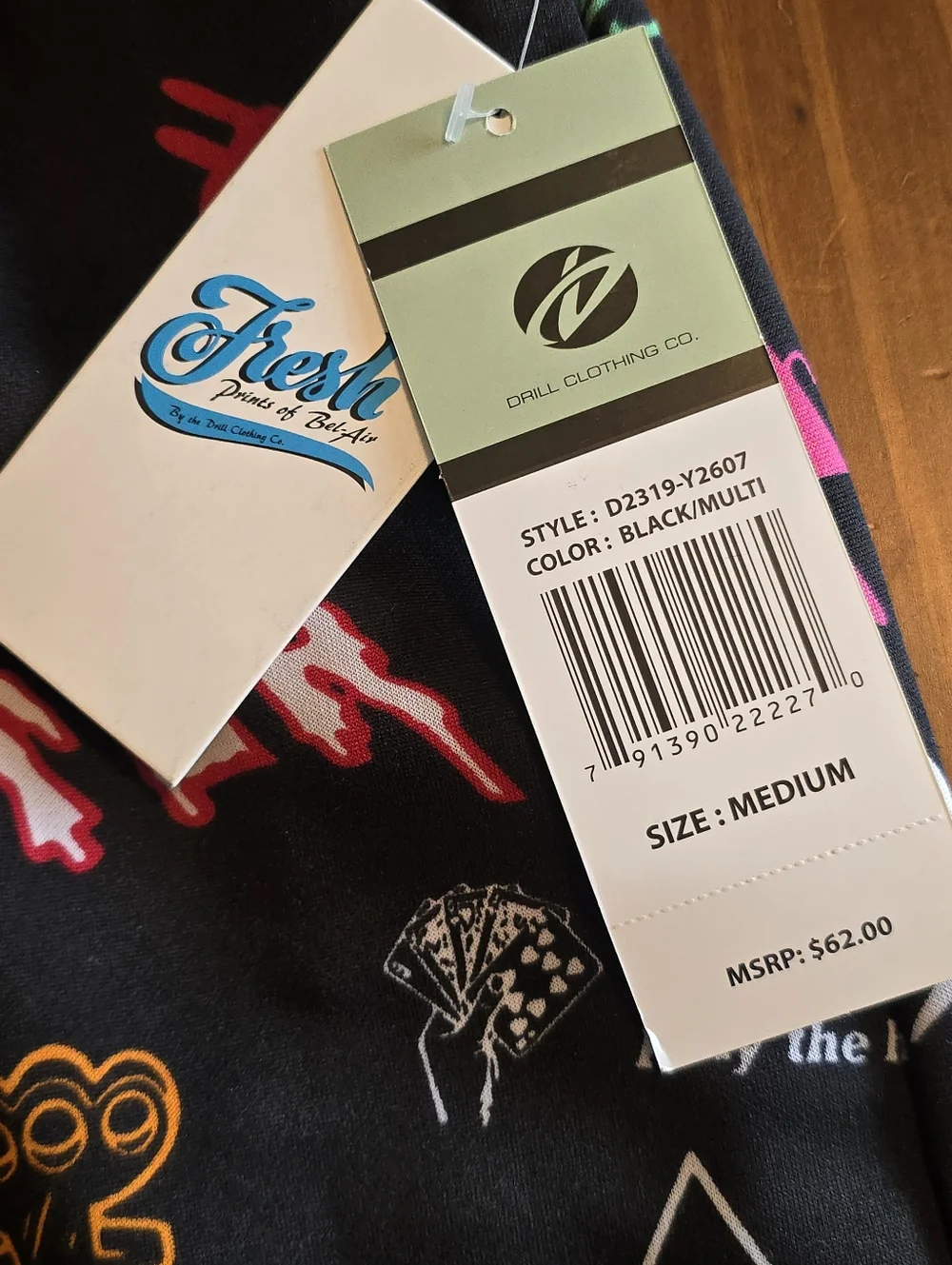 Fresh Prints Men's Medium Joggers Grind Monster NWT - Picture 4 of 7